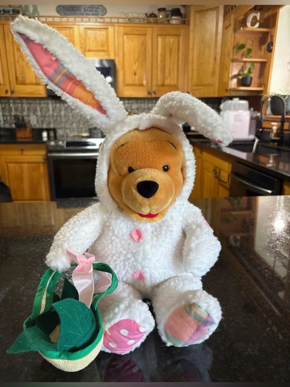Disney Exclusive Winnie the Pooh Plush in Bunny Costume